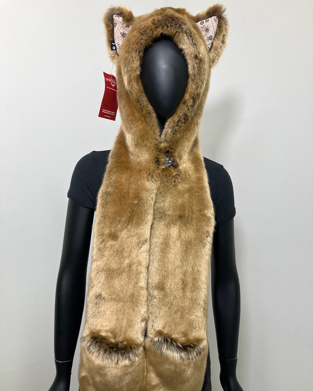 *Last Stock* Dia De Los Muertos Luxe C.E Faux Fur SpiritHood | Coyote