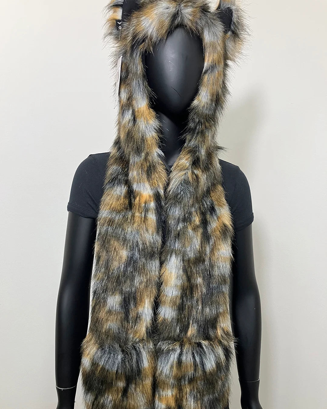 Last Stock Collector Edition Faux Fur SpiritHood | Brindle Wolf