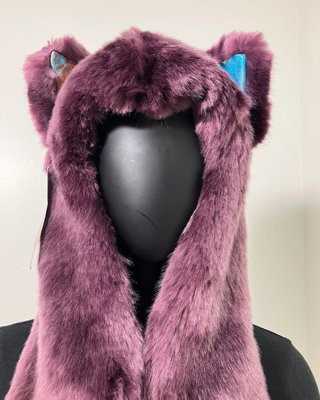 *Almost Purfect* Luxe Collector Edition Faux Fur SpiritHood | Lavender Wolf