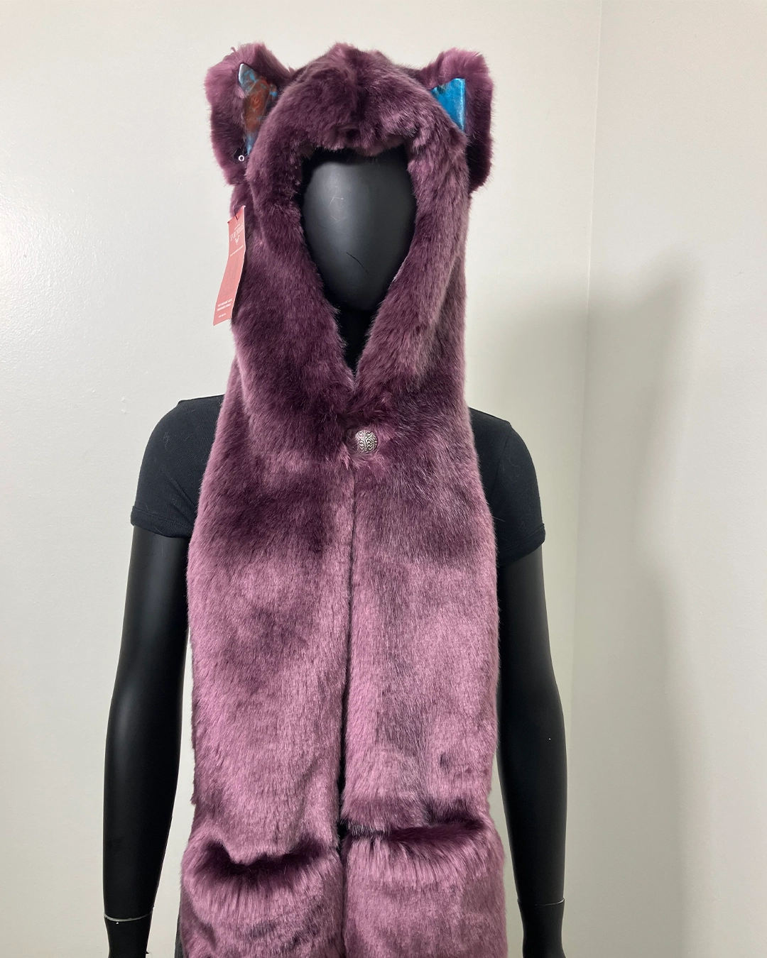 *Almost Purfect* Luxe Collector Edition Faux Fur SpiritHood | Lavender Wolf