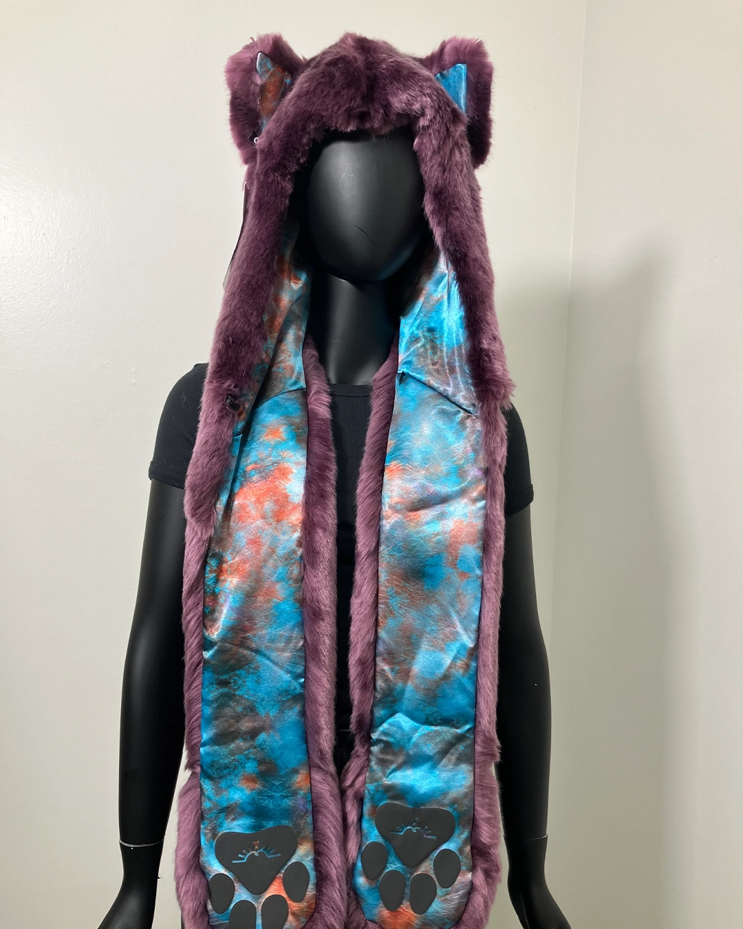 *Almost Purfect* Luxe Collector Edition Faux Fur SpiritHood | Lavender Wolf