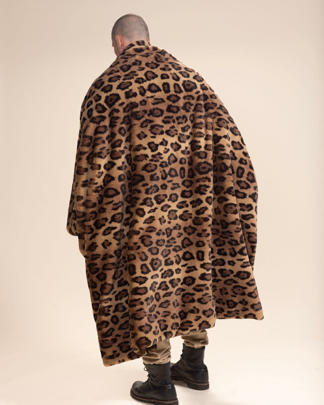 Caramel Leopard Faux Fur Throw
