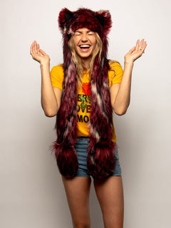 Red Wolf Spirithood - New Condition! Spirit Hoods Red Wolf SpiritHood : Delicious Boutique main image 3