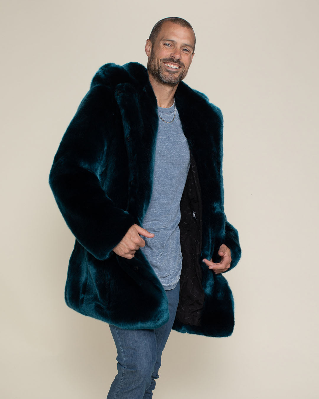 Royal Wolf Luxe Classic Faux Fur Coat | Men's