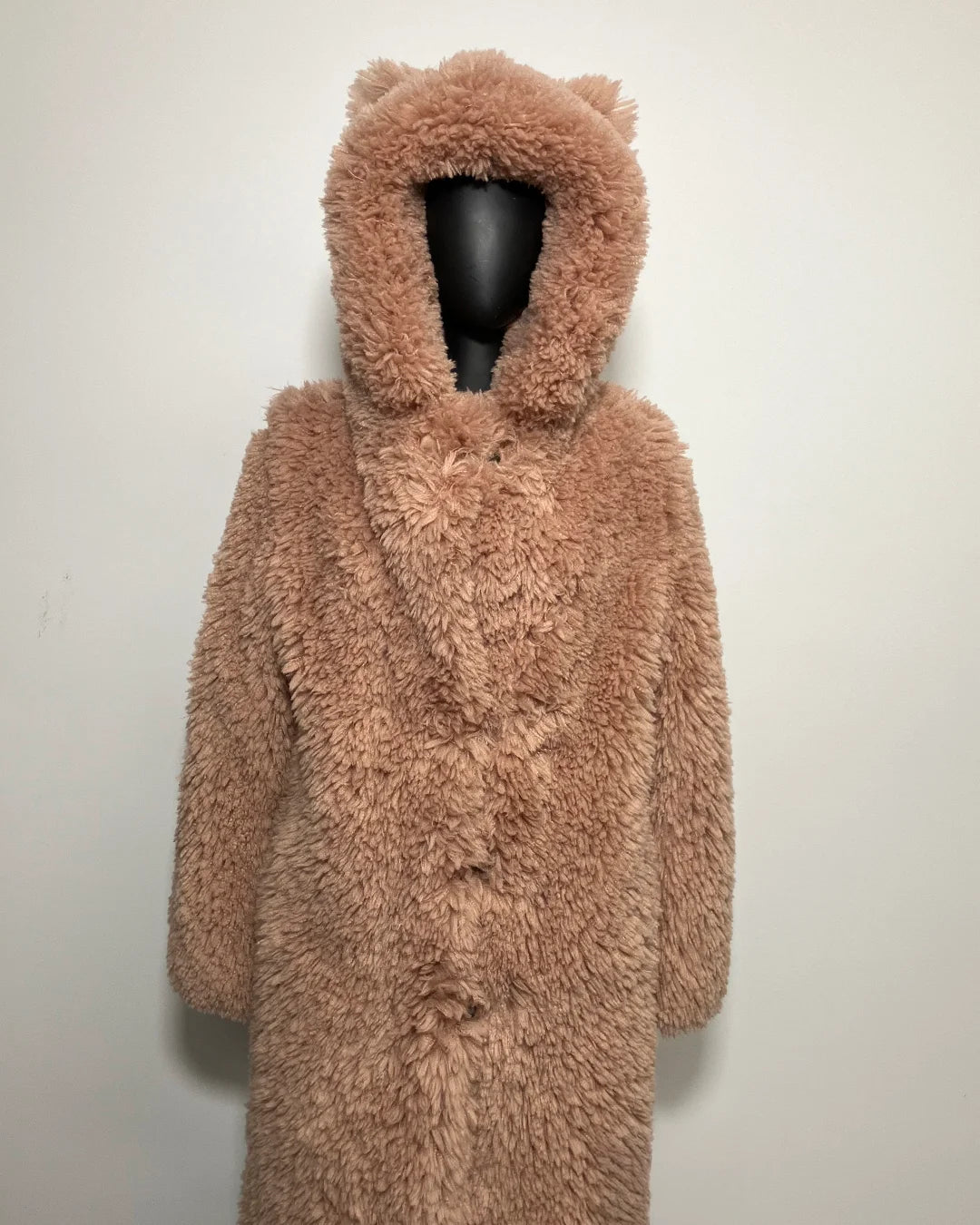 *One Of A Kind* Classic Faux Fur Coat | Blush Leopard - MEDIUM
