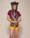 Savannah Cat Hooded Faux Fur 