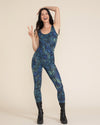 Women's Full Bodysuit Sleeveless | Green Sea Turtle