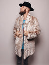 *Almost Purfect* Collared Siberian Snow Leopard Faux Fur Coat