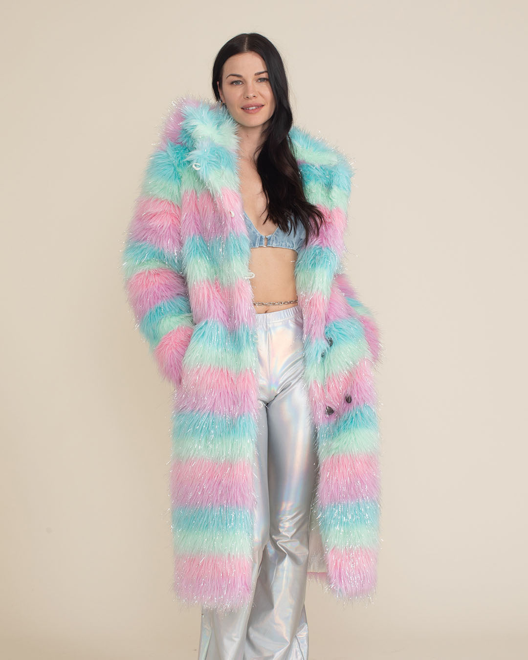 Doll Party Hooded Collector Edition Faux Fur Calf Length Coat | Women&#39;s