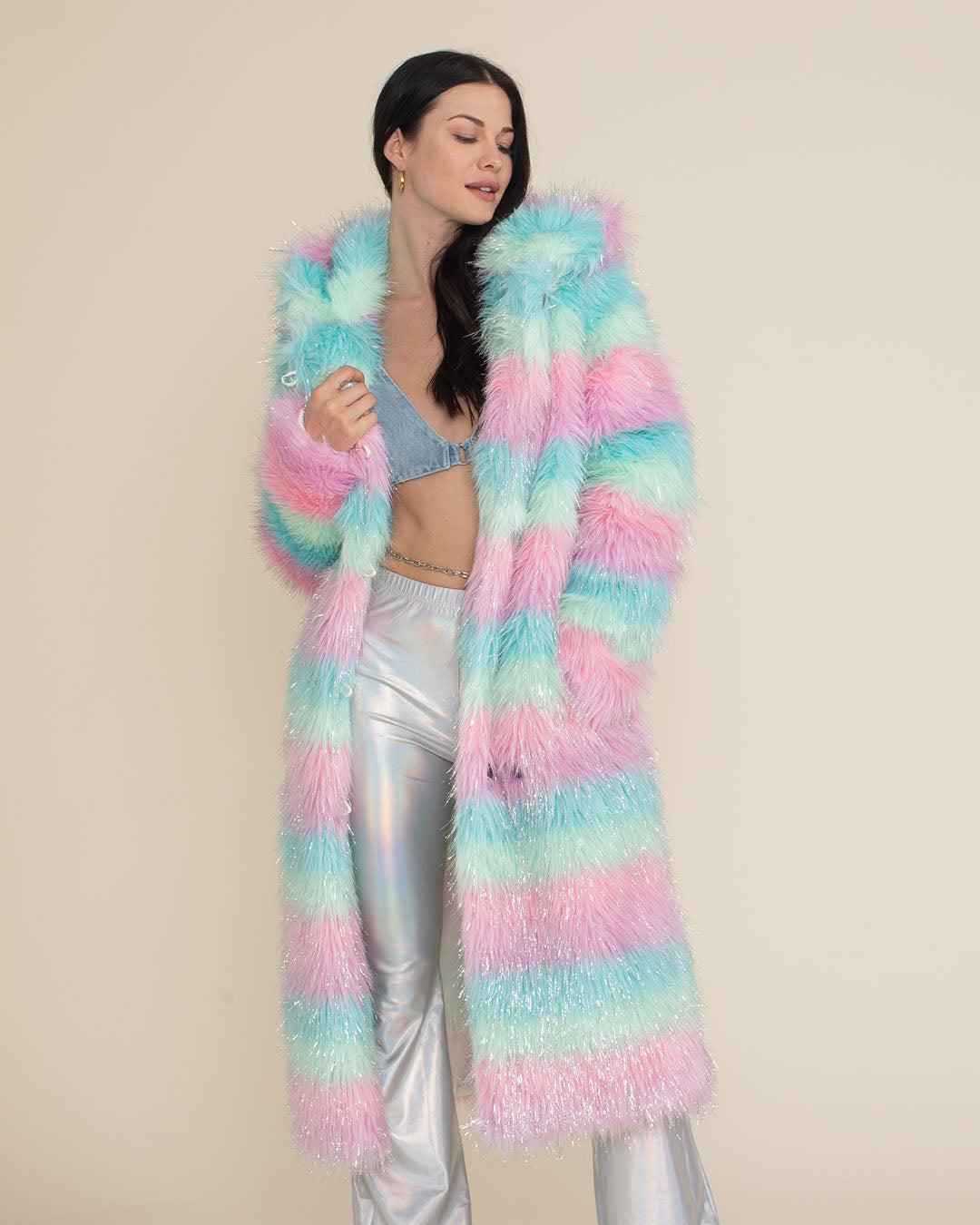 Doll Party Hooded Collector Edition Faux Fur Calf Length Coat | Women&#39;s
