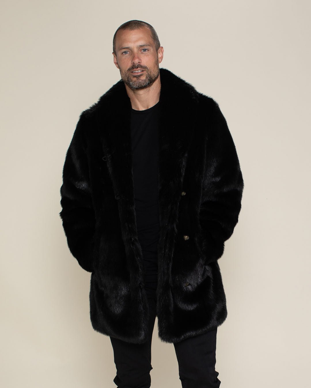 Short fake fur coat hotsell