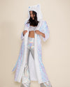 Iridescent Sequin Wolf Classic Collector Edition Faux Fur Style Robe | Women's