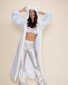 Iridescent Sequin Wolf Classic Collector Edition Faux Fur Style Robe | Women's