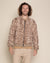 Strawberry Leopard Ultra Soft Faux Fur Bomber Jacket | Men's