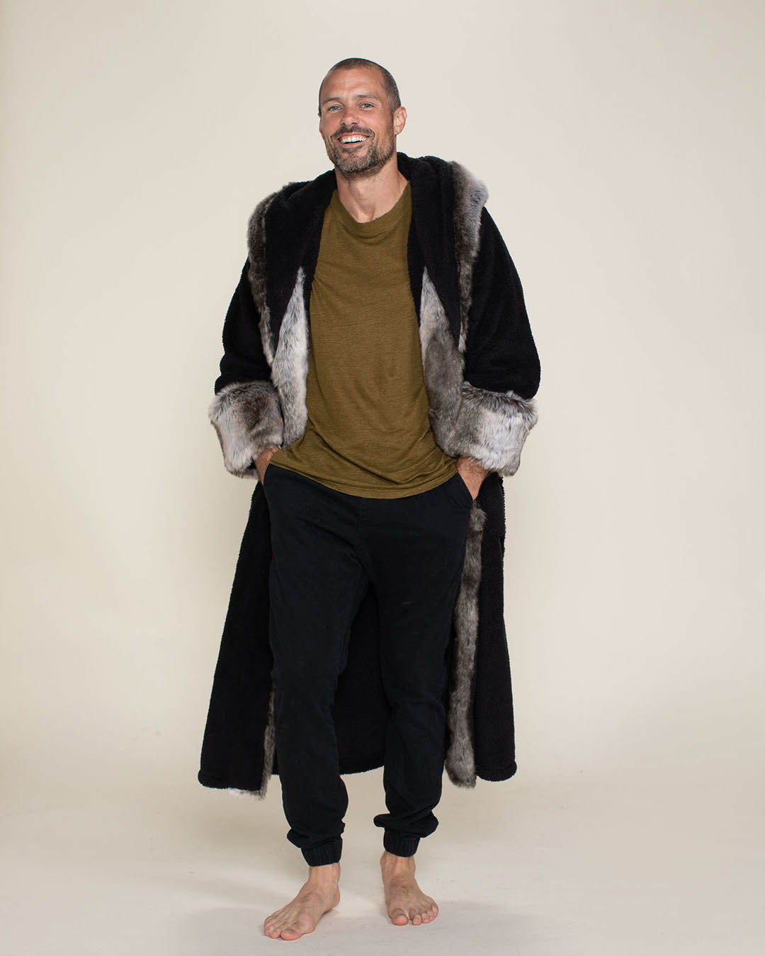 Grey Wolf Classic Faux Fur Robe | Men&#39;s