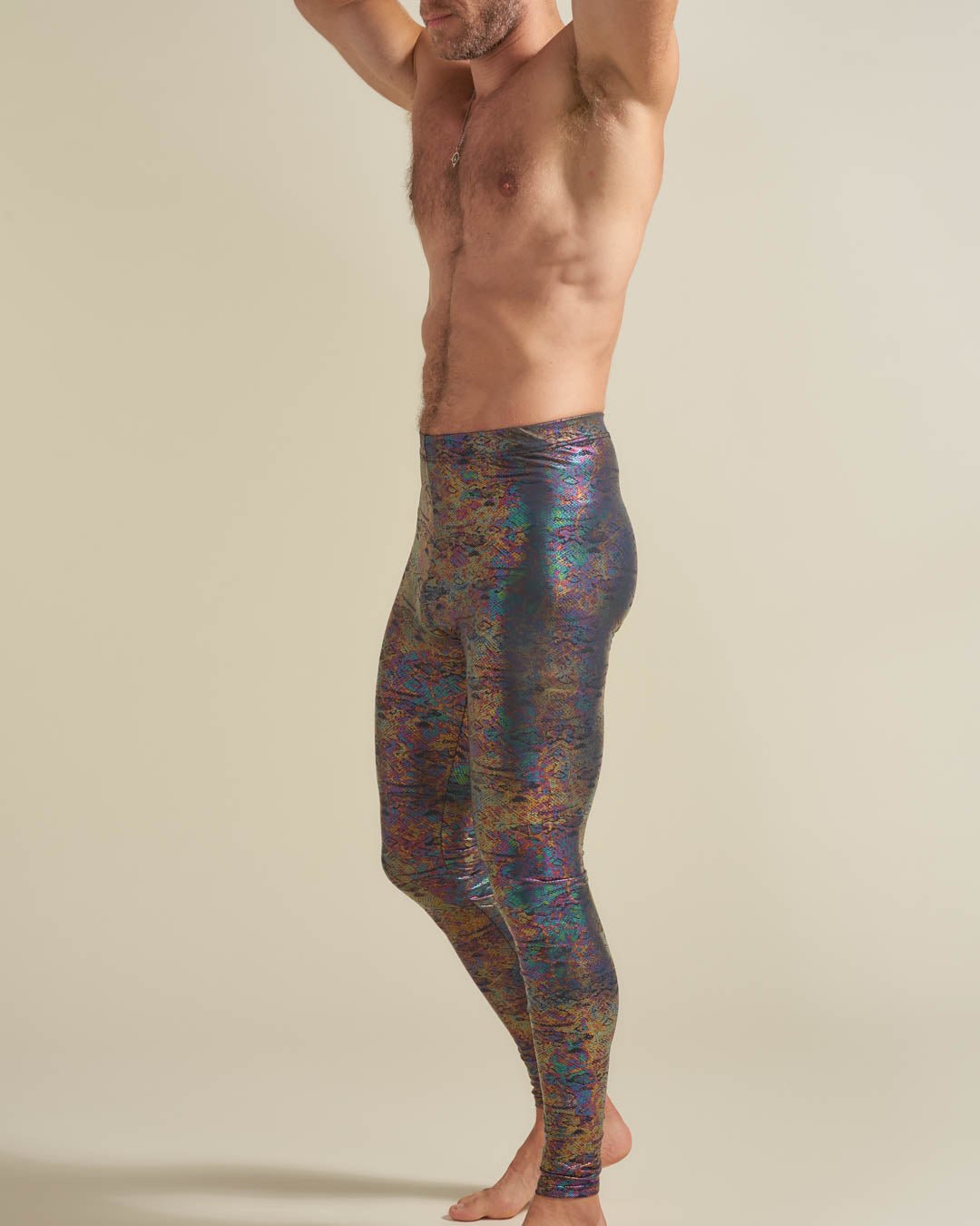 Rainbow Python Leggings | Men's