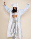 Iridescent Sequin Wolf Classic Collector Edition Faux Fur Style Robe | Women's