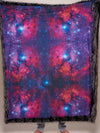 Limited Edition Night Fox Galaxy Faux Fur Throw Blanket