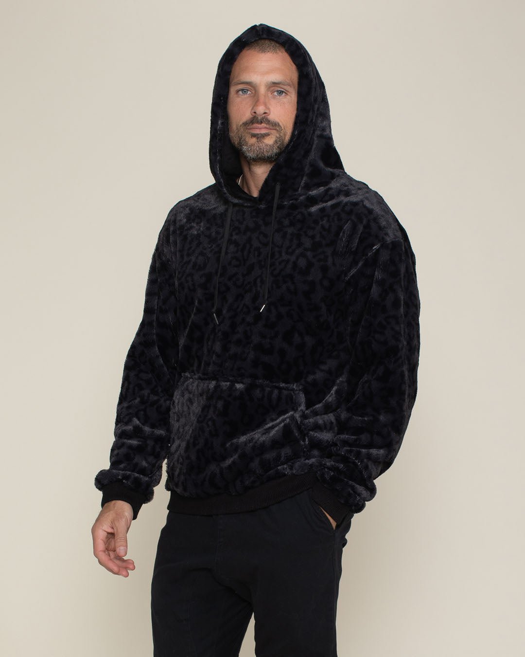 Faux fur hooded sweater outlet