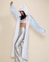 Iridescent Sequin Wolf Classic Collector Edition Faux Fur Style Robe | Women's