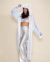 Iridescent Sequin Wolf Classic Collector Edition Faux Fur Style Robe | Women's