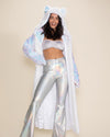 Iridescent Sequin Wolf Classic Collector Edition Faux Fur Style Robe | Women's