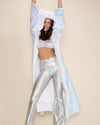 Iridescent Sequin Wolf Classic Collector Edition Faux Fur Style Robe | Women's