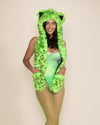 Neon Green Leopard Collector Edition Faux Fur Hood | Women's
