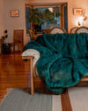 Tahitian Wolf Collector Edition Faux Fur Throw