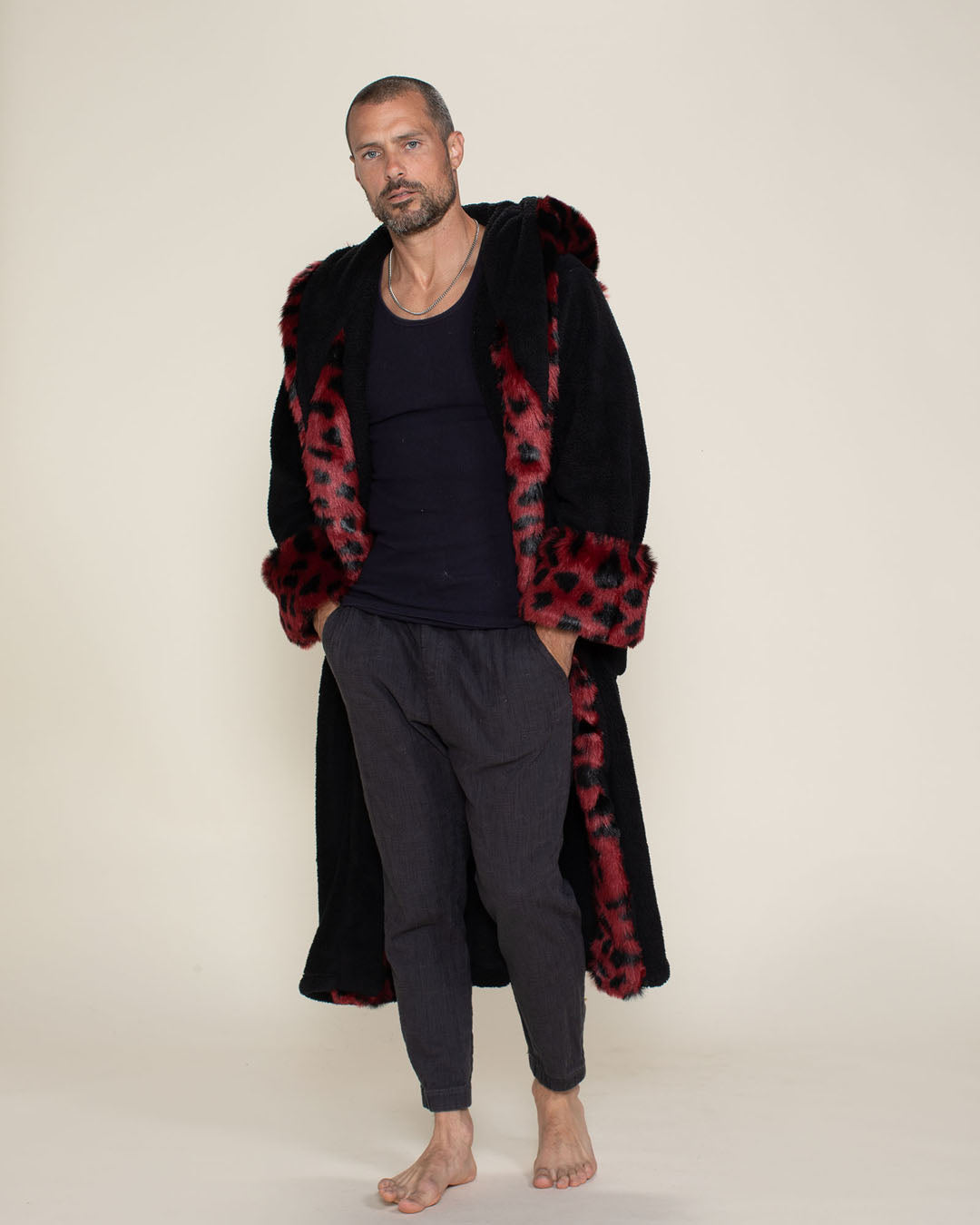 Wild Cat Classic Faux Fur Robe | Men's