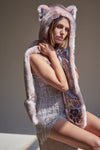 Exterior and Interior View of Rose Quartz Wolf Luxe Collector Edition SpiritHood