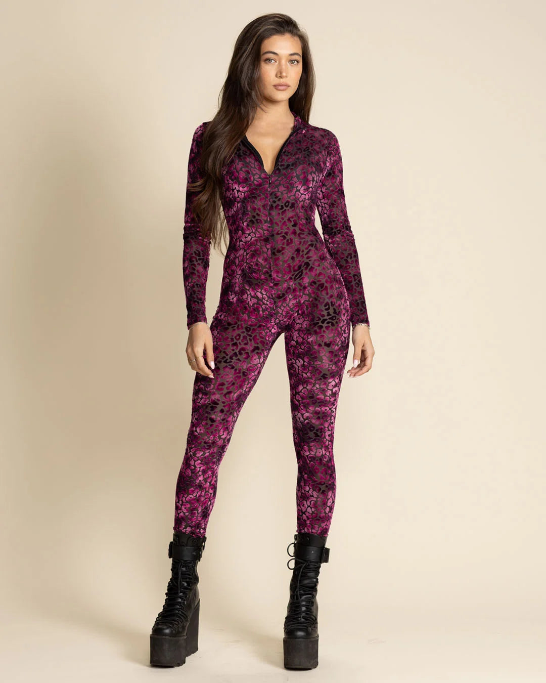 Pink Full Bodysuit | Leopard | Made-To-Order