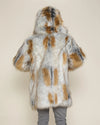 Hooded Men's Faux Fur Coat | Arctic Fox | Made-To-Order