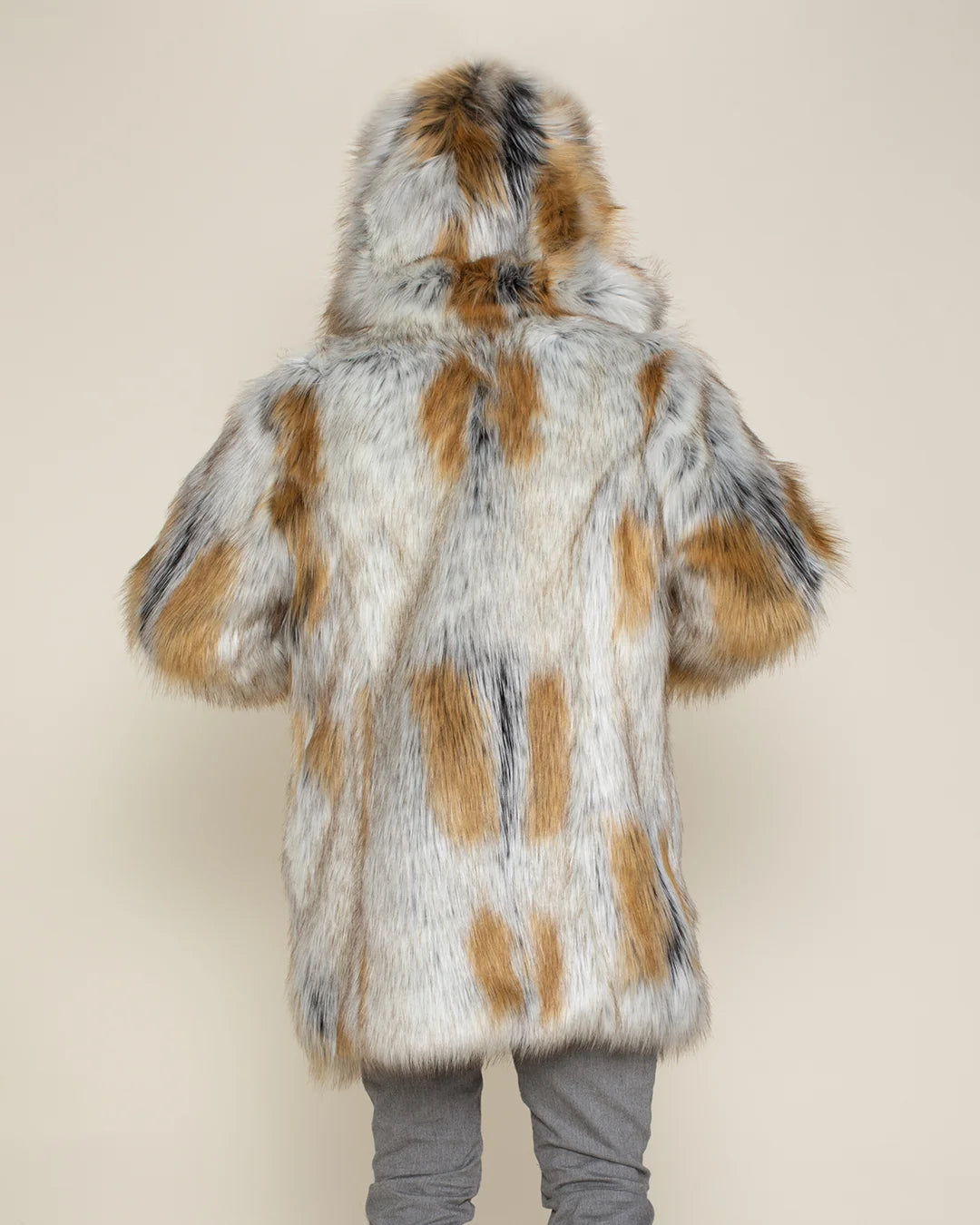 Hooded Men's Faux Fur Coat | Arctic Fox | Made-To-Order