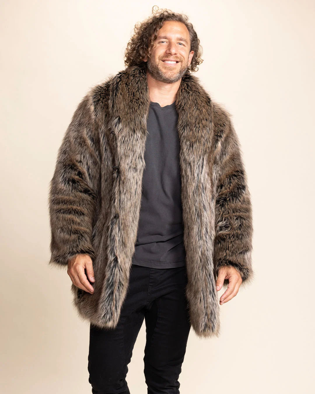 Men's Faux Fur Coat | Dire Wolf