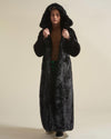 Hooded Men's Long Faux Fur Coat | Black Panther | Made-To-Order