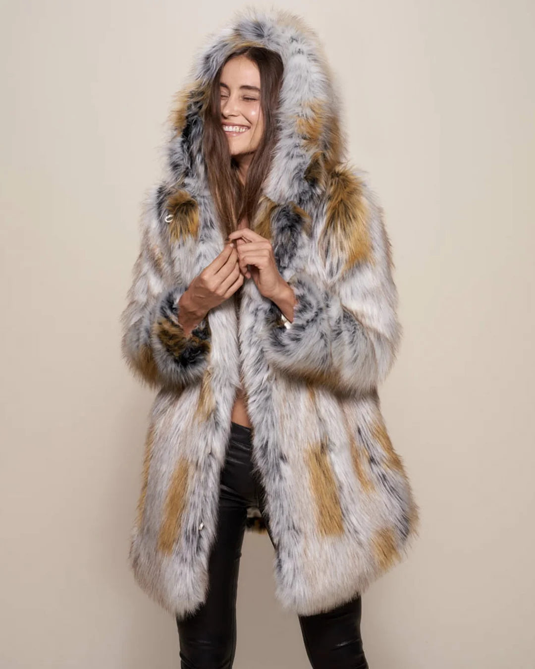 Hooded Women's Faux Fur Coat | Arctic Fox | Made-To-Order