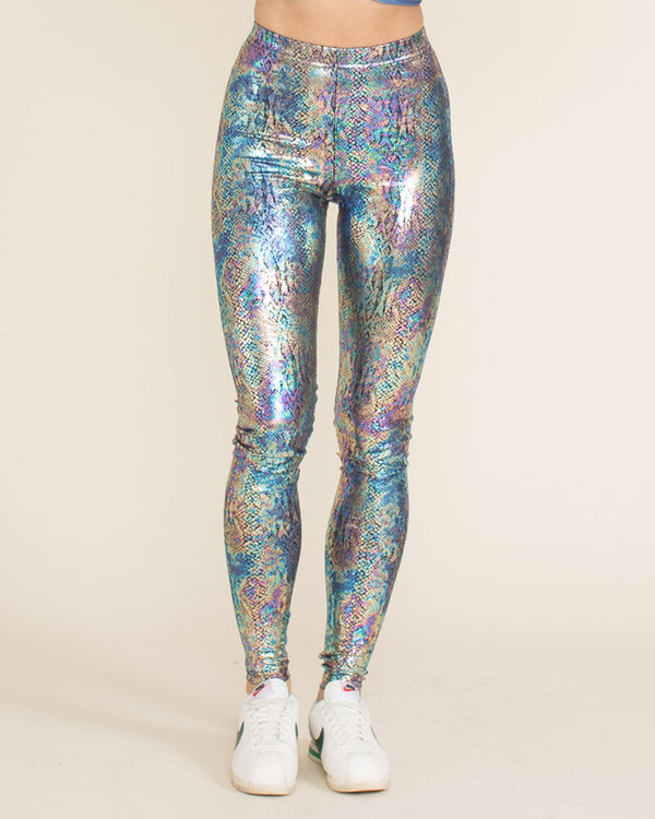 Holographic Snakeskin Print Women's Robe main image 1