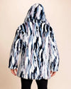 Hooded Men's Faux Fur Coat | Blue Lucky Rabbit