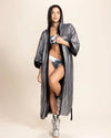 Women's Sequin Kimono | Silver Wolf