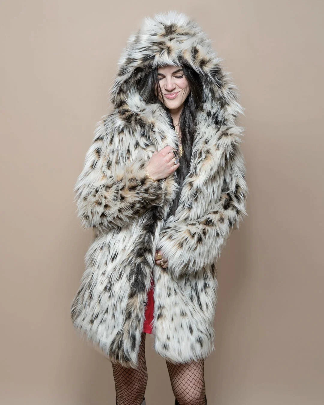 Hooded Women's Faux Fur Coat | Lil' Cheetah | Made-To-Order