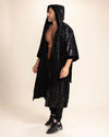 Men's Sequin Kimono | Black Snakeskin