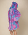 Hooded Women's Faux Fur Coat | Cotton Candy Bear | Made-To-Order