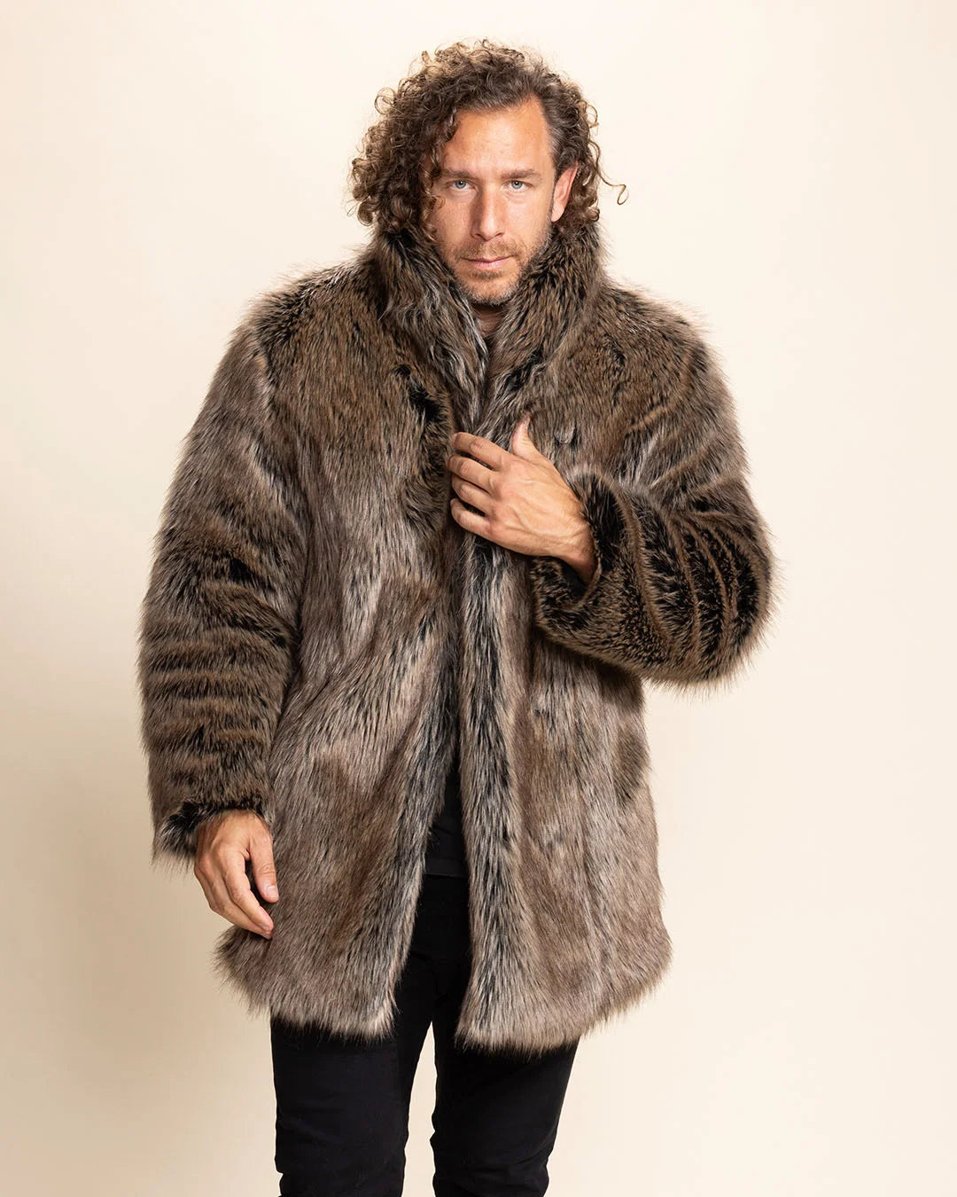 Men's Faux Fur Coat | Dire Wolf