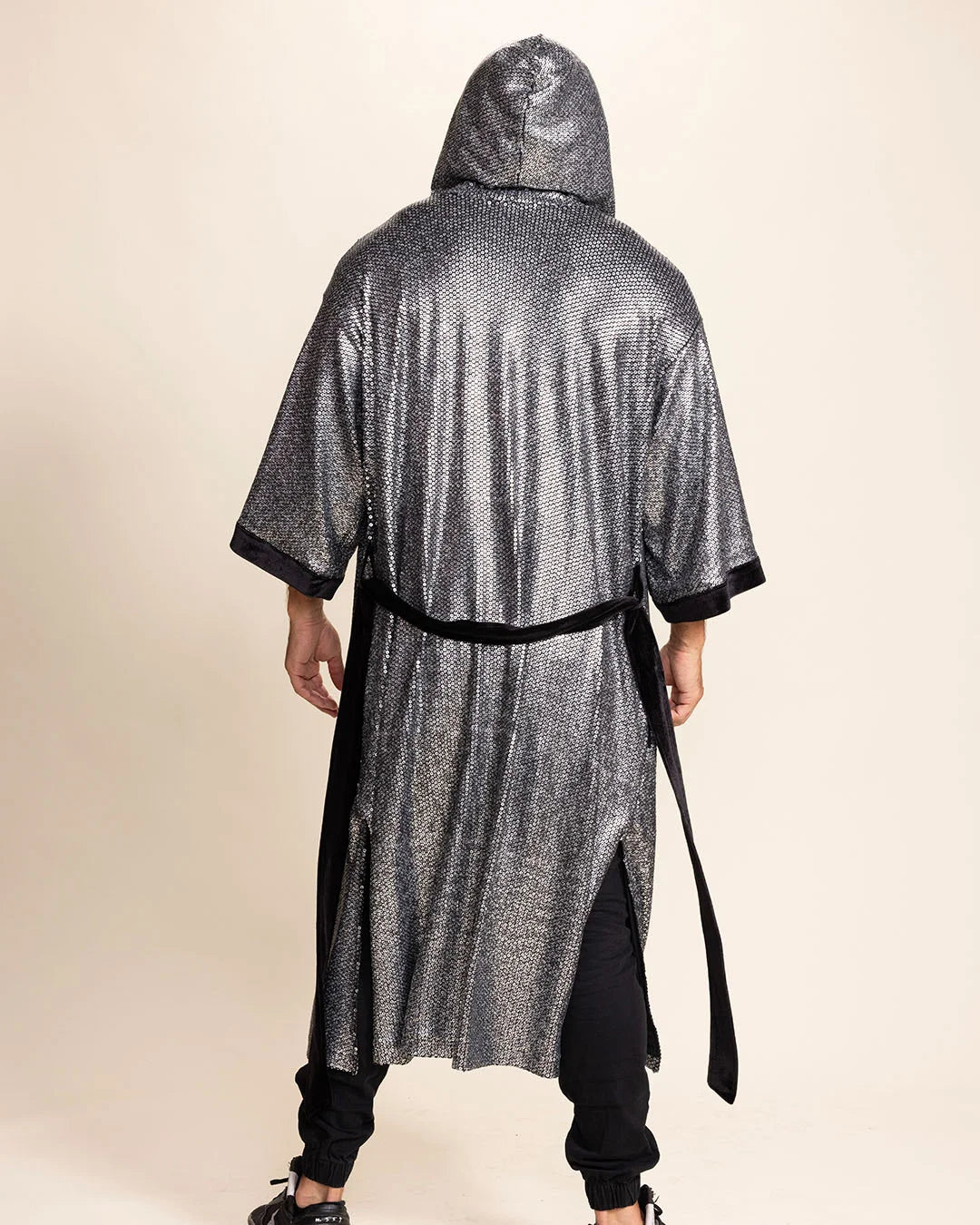 Men's Sequin Kimono | Silver Wolf