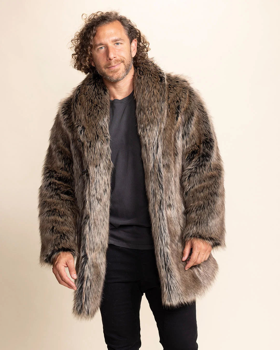 Men's Faux Fur Coat | Dire Wolf