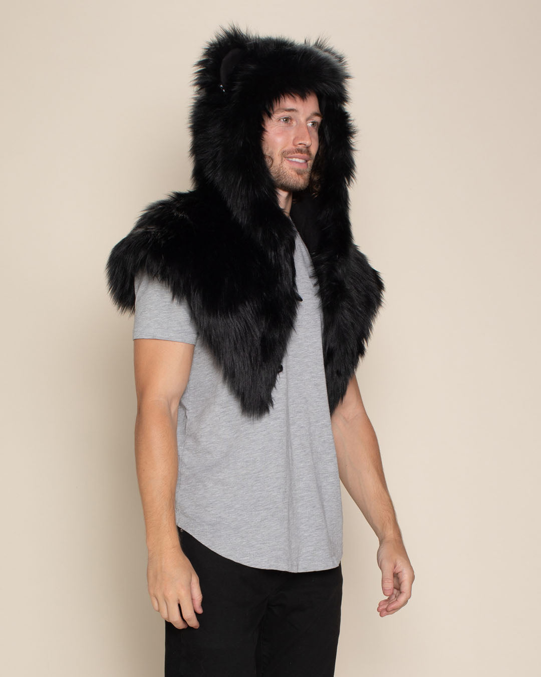 Black Bear Classic Faux Fur Shawl | Men&#39;s