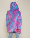 Hooded Men's Faux Fur Coat | Cotton Candy Bear | Made-To-Order