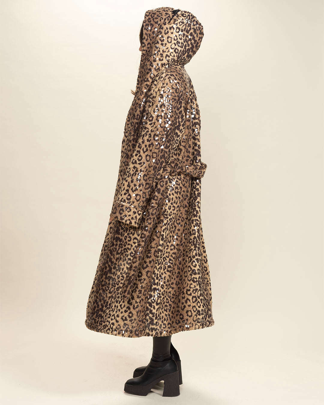 Sri Lankan Leopard Classic Collector Edition Faux Fur Style Robe | Women&#39;s