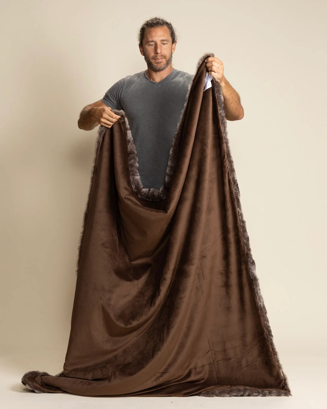 Signature Collection Faux Fur Throw | Silver Chinchilla